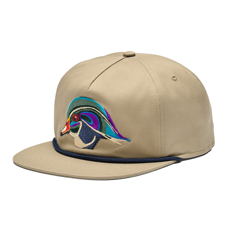 Wood Duck Flat Brim Rope Hat BA112